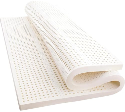 Colchón De Cama De Látex 100% Natural Colchón De Látex De Grosor De 2.5CM/5CM/7.5CM /10 Cm con Topper, Colchón De Látex De Dormitorio Relajante,2in,90x200cm(35x79in)