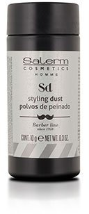SALERM - Cera en Polvo para el Pelo Hombre - Homme Styling Dust - 10 g - Polvos de Peinado - Acabado Mate - Aporta Volumen Instantáneo al Cabello sin Apelmazar - Texturizador Pelo