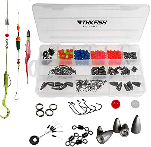 THKFISH fiske vikt fiske tillbehör set bly fiske Carolina rigg Texas rigg ängel set 339 stycken 389 stycken 389 stycken