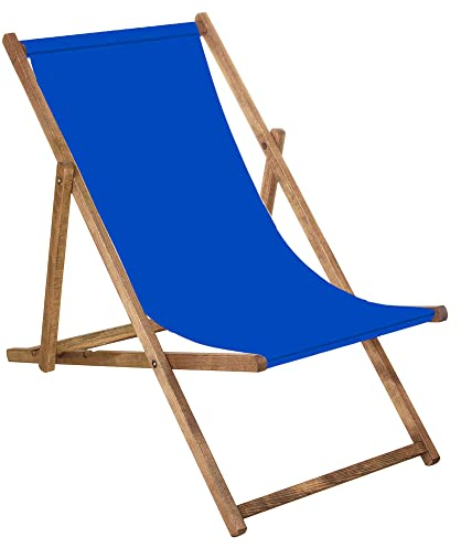SPRINGOS Liegestuhl Gartenliege Klappstuhl aus Holz imprägniert klappbar Relaxliege Campingstuhl Strandstuhl Buchenholz