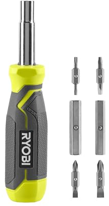 RYOBI - Tournevis porte-embout - 11 embouts - tête magnétique - RHSDM1101