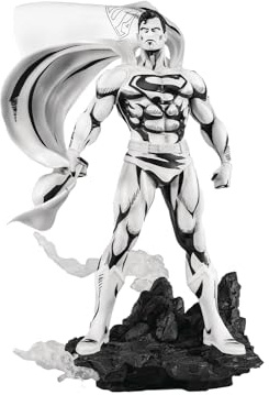 PURE ARTS Schwarz-Weiße Superman-Statue 30 cm