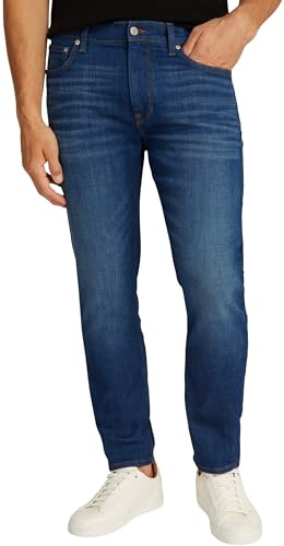 Tommy Hilfiger Jean Homme Houston Flex Tucson Tapered Fit, Bleu (Mohave Indigo), 34W/35L