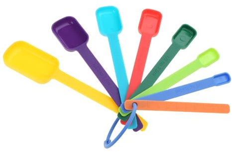 Set di 7 cucchiai dosatori per bilancia, set di misurini multifunzione