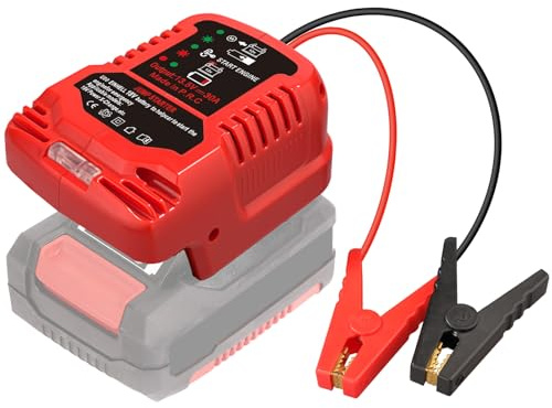 TPDL Auto-Starthilfe für Einhell PXC Akku 18V Li-Ionen, Starthilfe Adapter für 12 V Autos 3,5 Liter Motor, mit 11 AWG-Kabel und Klemmensatz (Kein Akku)