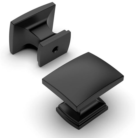 Amerdeco 10 piezas de pomos para muebles Pomos para armarios Pomos Noir para cajones Aleación de zinc Pomos para puertas de armarios Pomos para cómodas Pomos para armarios UK0091