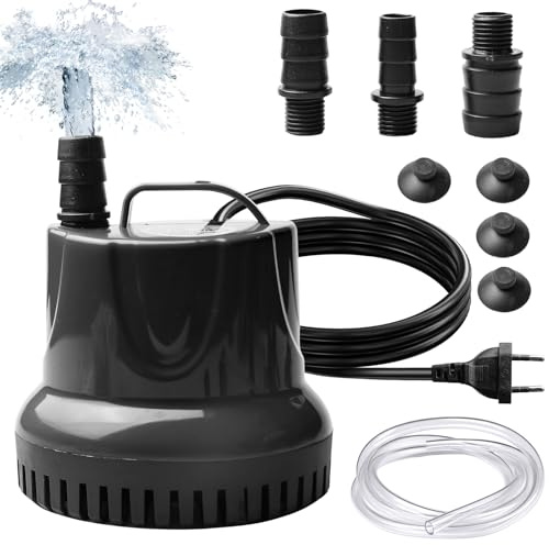 Mini bomba de agua de 45 W 2800 l/h, ideal para estanque, acuario, fuente o acuario. Bomba sumergible