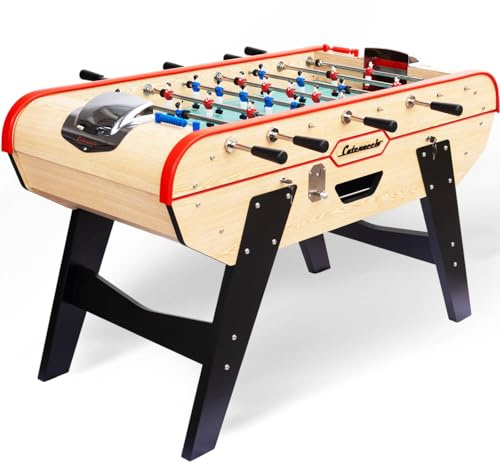 CATENACCIO Babyfoot Prima Adulte – Baby Foot intérieur Robuste Style Français avec Barres INOX et 4 Balles – Table de Jeu en Bois pour Maison ou Entreprise