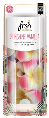FRSH Scents FR9774 Air Freshener Sunshine Vanilla Scented Flower Necklace