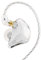 BASN Bmaster Triple Driver In Ear Monitor Headphones with Two Detachable Cables Fit In Ear Suitable for Audio Engineer, Musician (White)