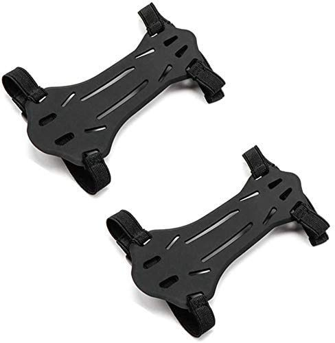 Minelife 2 Pack Archery Arm Guard Forearm Protector, Adjustable Bow Armguard Arm Protector Rubber for Kids & Youth Shooting Hunting Practice
