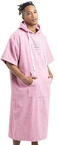 HOMELEVEL Badeponcho Unisex - Surf Poncho aus 100% Baumwolle - Handtuch für Erwachsene - Bademantel für Damen und Herren - Badetuch mit Kapuze