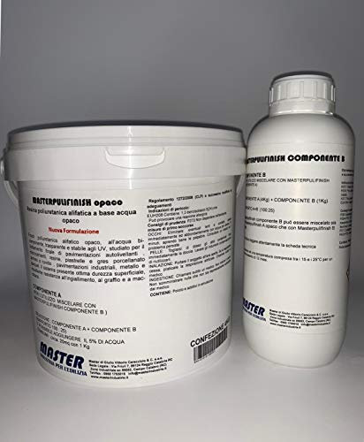 Resina poliuretanica ultra opaca da 1,25kg per 20mq