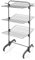 Leifheit Turmtrockner Classic Tower 270 Black Edition mit Rollen, 27m Leinenlänge für 2-3 Wäscheladungen, platzsparender Wäscheturm, halbseitig abklappbarer Turmwäscheständer für die Dusche, schwarz