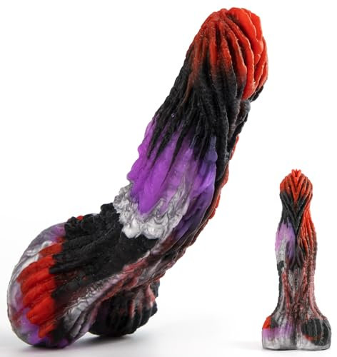 Dragon Sex Toys Purple 7 inch Monster with Suction Cup Fantasy Huge Silicone Butt Plug Anal for Women and Men Prostate Massager Adults BBC