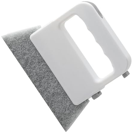 Limpiador de rieles para puertas correderas, cepillos de limpieza para ranuras, esquinas y juntas, plumero antideslizante con cabezal extraíble y paño de limpieza para baño, cocina, hogar