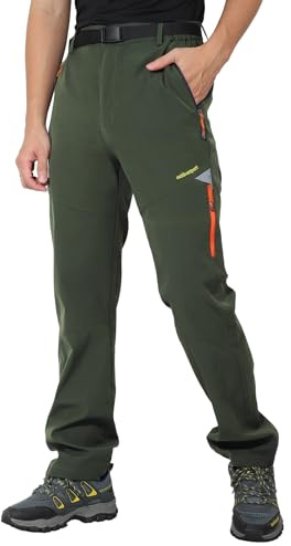 HomKuch Uomini Pantaloni da Camminare Sport all'aperto Pantaloni da Campeggio a Prova di Vento
