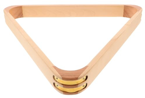 Healeved Supporto per Triangolo da Biliardo in Legno Massello Portapalle Triangolare per Tavolo da Biliardo per Allineamento Preciso e Gestione Salvaspazio