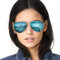 SODQW Sonnenbrille Damen Verspiegelt Polarisiert Mode Brille für Autofahren Angeln Metallrahmen mit UV400 Schutz