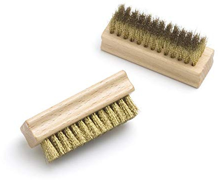 Tadabo Wildlederbürste mit Messingborsten | Reinigung Rauleder Nubukleder Wildleder Velourleder | Raulederbürste | Wildlederbürste | Entfernt Schmutz und Staub | Made in Germany