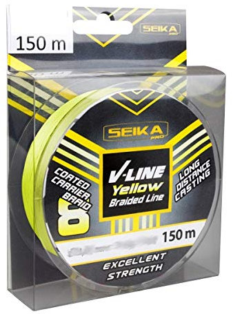 FTM Seika Pro V-Line Braid 8-Fach 0,12mm 11,7kg 150m 4283012 Geflochtene Schnur
