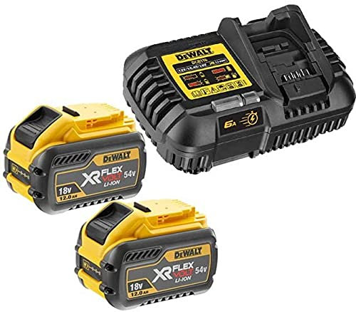 2 x Dewalt DCB548 18v / 54v XR Flexvolt 12.0ah Battery +DCB116 Flex Volt Charger