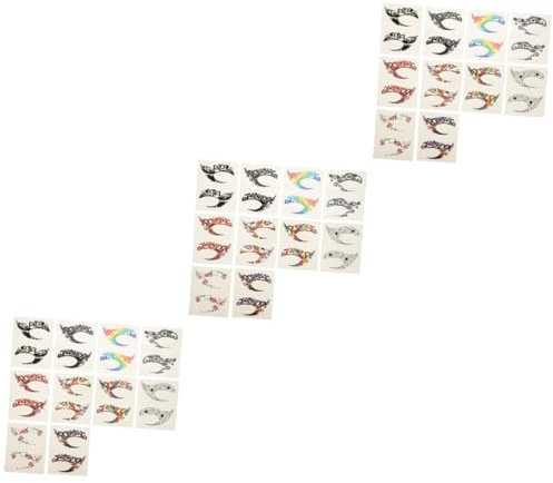 DOITOOL 30paia Adesivi Eyeliner Temporanei e Decalcomanie Per Ombretto Stickers Per Makeup Occhi Per Feste Cosplay e Uso Quotidiano