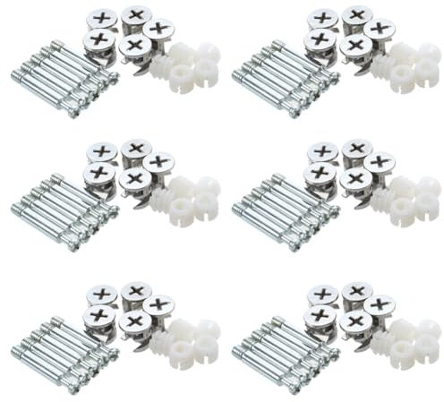 rieder Moebel - Herrajes de conexión con y pre-roscados (30 unidades)