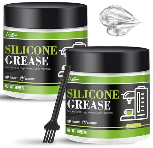 Grasa de silicona de grado alimenticio - Lubricante de Grado Alimentario para Batidora Kitchenaid, Máquina de Espresso, Exprimidor - Sellador de Grasa de Fontanero Impermeable para Fontaneros