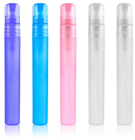 Yuanchu Mini nebulizzatore per profumi, 10 ml, 5 pezzi, portatile, ricaricabile, da viaggio, per profumo, atomizzatore in viaggio, piccolo campione vuoto, piccolo nebulizzatore