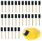 30 Pcs Foam Paint Brushes, Foam Brushes, Sponge Paint Brushes, Sponge Brush, Foam Brush, Paint Brush With Wood Handle, Foam Brushes For Wood Stain For Various Paints And Pigments(Black) ﻿