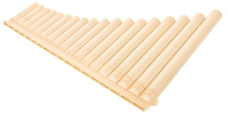 Hemobllo Flauto di Pan Educativo 18 Tubi in Plastica Abs, Strumento Musicale Tradizionale per Principianti Design a 18 Canne, per Apprendimento e Pratica