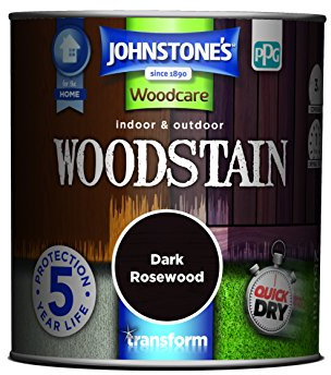 Johnstone's - Interior & Exterior Woodstain - Country Walnut - 750ml | Durable Semi Transparent Finish, Preserves Natural Wood Grain, Interior & Exterior Use, 5 Year Life, Water Based Formula