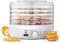 MisterChef® Professional Food Dehydrator, 250W White Color Large 5 Trays – Easy Clean – Easy to use Adjustable Thermostat - BPA Free – Perfect for healthy Snacks, Free 2 Year Warranty