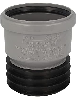 Universal Steckmuffe Airfit-Plus DN 90/90, exzentrisch aus PP - 9090S