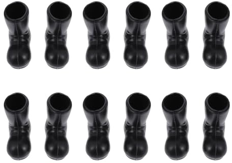 Toddmomy 12pcs Christmas Boots Model Santa Mini Shoe Models Fairy Gardens Decoration Miniature Shoes Adornments Tiny Miniature Dollhouse Home Table Decor