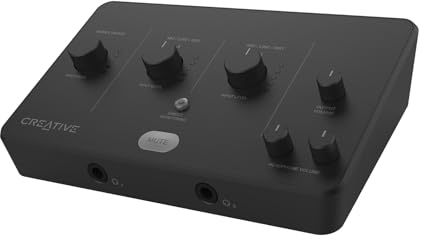Creative Live! Audio A3 USB Audio Interface with High-Resolution Recording and Playback up to 24-bit 96kHz, with Zero-Latency Direct Monitoring