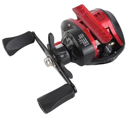 Moulinet Baitcasting, Ultraléger 9,9 Oz, Moulinet de Pêche Puissant en Métal, Rapport de Vitesse 7,2:1, Force de Freinage 8 Kg, pour Pêche en Mer