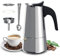 JADIAHOME | Set Café : Cafetera Italiana 12 Tazas - Compatible Inducción, Vitrocerámica y Gas | Cafetera Italiana Induccion | Cafetera Induccion Acero Inoxidable | Cafetera para Induccion (12 Tazas)