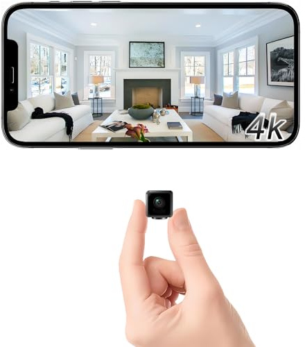 Mini 2026 Camera 4K WiFi Wireless Small Portable HD Nanny Cam with Motion Detection,Cloud & SD Storage,Night Vision,Wide Angle,Can No Need WiFi Cams Micro Security Cameras for Home Baby Indoor Outdoor