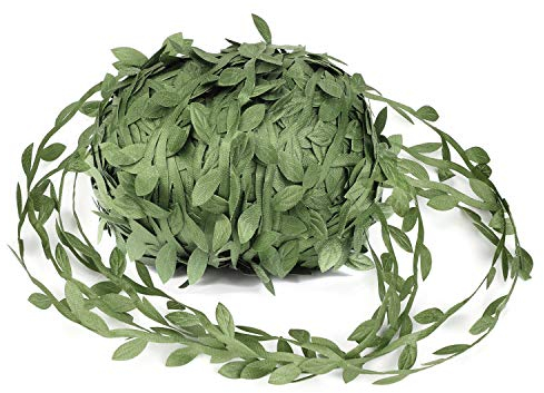 OOTSR Künstliche Weinreben, 262ft Gefälschte Pflanzenblätter Künstliche Rebe Blattband Olive Grünes Blatt-Band für Hochzeit/Party/Home/Gartendekoration & Garland DIY Craft