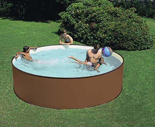 Summer Fun Stahlwandbecken Malibu Nature Basic rund ø 3,50m x 1,20m Einzelbecken Pool Rundpool ohne Zubehör / 350 x 120 cm Stahlwandpool'