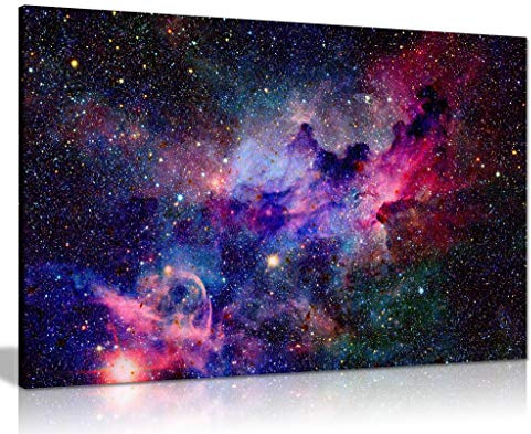 Galaxy Stars Cosmic Space Canvas Wall Art Picture Print (18x12)