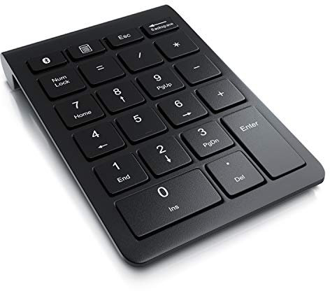aplic - Bluetooth Numpad 22 Keys - Multimedia Keys - One Handed - Number Pad - 10 Multifunction Keys - Inclined Keyboard - Power Saving Mode – Wireless - Compact