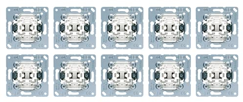 Jung Wippschalter Set Universal Aus-Wechsel: 10x Wippschalter Aus-Wechsel 506U