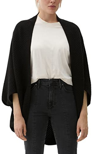 s.Oliver Damen 10.2.17.15.158.2119747 Strickjacke, 9999 schwarz, 1