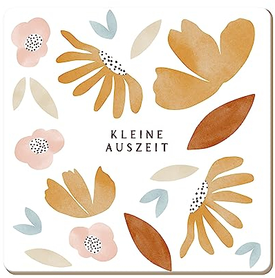 Grafik Werkstatt lustiger Untersetzer aus Kork | Auszeit, Bunt