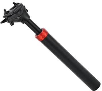 HEROFFIX 1 Pc Most Mountain Bikes Bike Seat Posts Suspension Shock Absorber Bike Saddle Post Seat Tube 31.6x300mm Black Red Aluminum Alloy