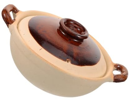 PHENOFICE Ceramic Cooking Pot Stew Pot Lid Cooker Home Ceramic Casserole Cookware Nonstick Heat Resistant