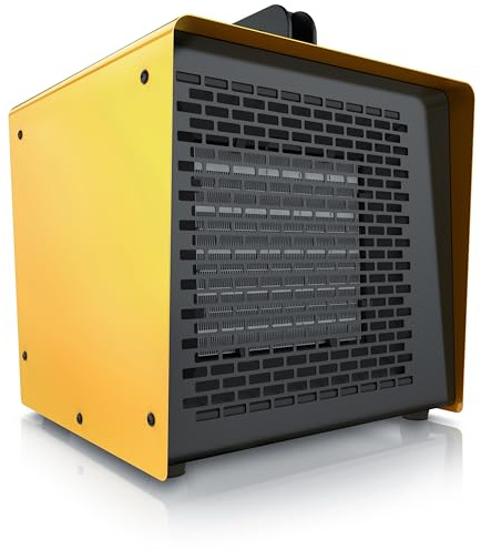 Brandson - Heizlüfter 3000 Watt - Keramik Heizstrahler - Raumtrockner Bautrockner - Turbo Elektroheizgebläse mit Überhitzungsschutz, Extra Stark - für Baustelle Haus Werkstatt Garage Heizgerät
